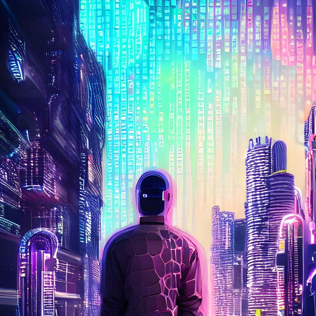 #NYCArt, #DigitalSurrealism, #SparkyNazaren, #NFT, #AIArt, #NYCArchitecture